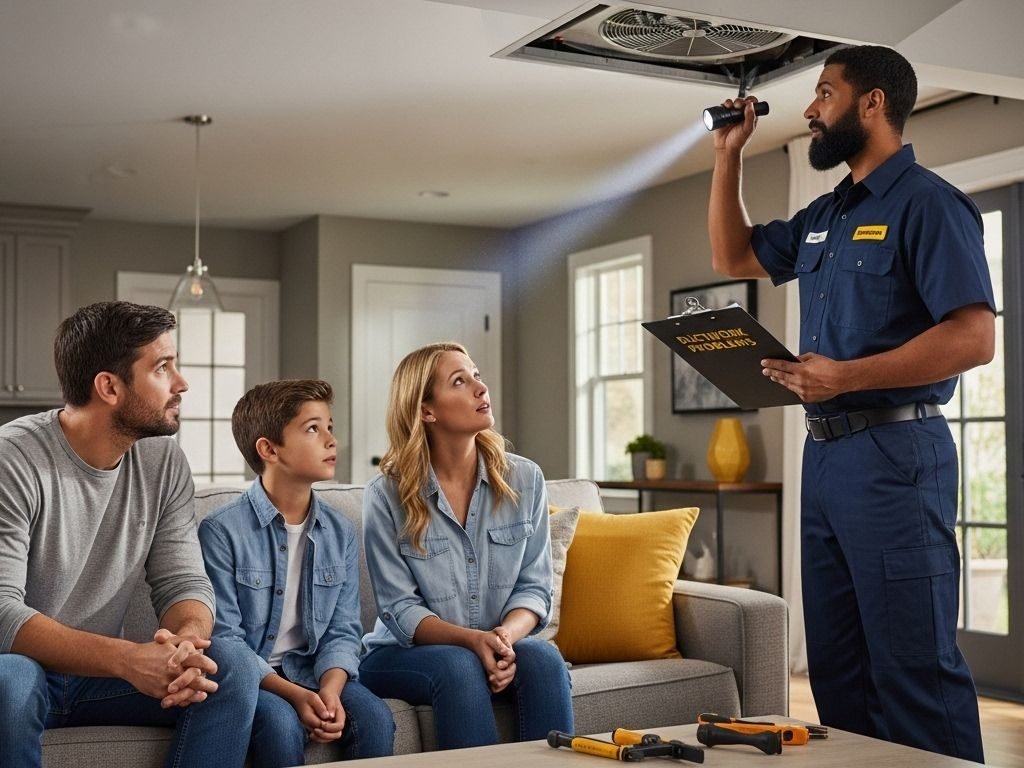 ductwork inspection family home