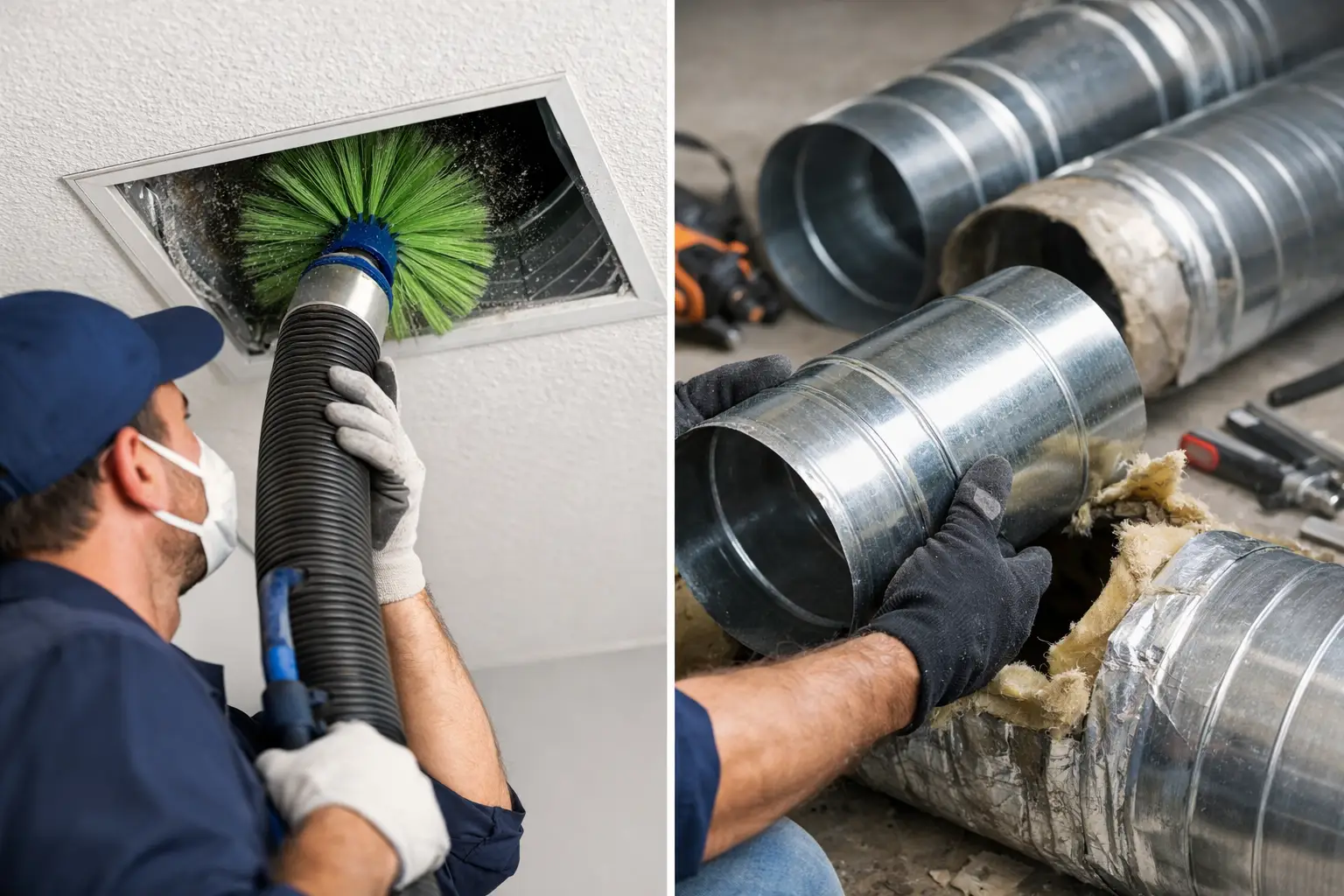 Air Duct Cleaning vs Replacement