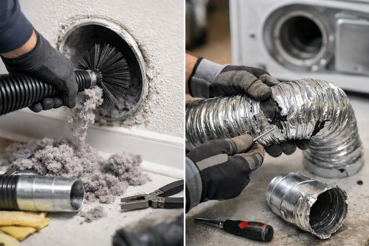 Dryer Vent Cleaning vs Repair: What You Need